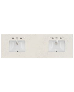 James Martin (double) 72-inch Silestone Siberian Quartz Countertop & Rectangular Sinks - 3cm Thick (040)