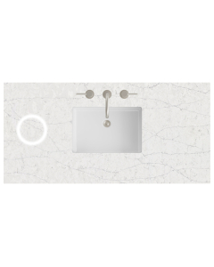 James Martin (single) 48-inch Freepower Wireless Charging Silestone Eternal Jasmine Pearl Quartz Countertop & Rectangular Sink - 3cm Thick