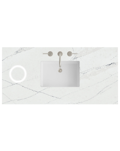 James Martin (single) 48-inch Freepower Wireless Charging Silestone Ethereal Noctis Quartz Countertop & Rectangular Sink - 3cm Thick