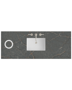 James Martin (single) 60-inch Freepower Wireless Charging Silestone Parisien Bleu Quartz Countertop & Rectangular Sink - 3cm Thick