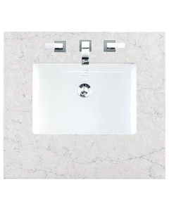 James Martin (single) 26-inch Silestone Eternal Jasmine Pearl Quartz Countertop & Rectangular Sink - 3cm Thick