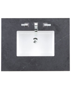 James Martin (single) 30-inch Silestone Charcoal Soapstone Quartz Countertop & Rectangular Sink - 3cm Thick