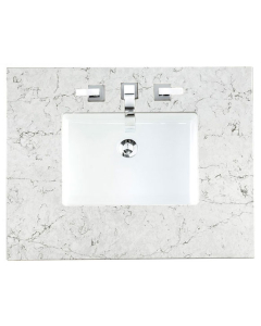 James Martin (single) 30-inch Silestone Eternal Jasmine Pearl Quartz Countertop & Rectangular Sink - 3cm Thick
