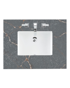 James Martin (single) 30-inch Silestone Parisien Bleu Quartz Countertop & Rectangular Sink - 3cm Thick
