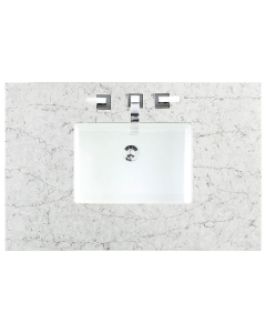 James Martin (single) 36-inch Silestone Eternal Jasmine Pearl Quartz Countertop & Rectangular Sink - 3cm Thick