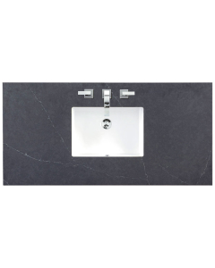 James Martin (single) 48-inch Silestone Charcoal Soapstone Quartz Countertop & Rectangular Sink - 3cm Thick