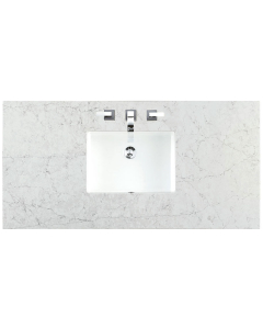 James Martin (single) 48-inch Silestone Eternal Jasmine Pearl Quartz Countertop & Rectangular Sink - 3cm Thick