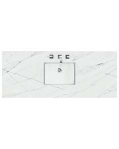James Martin (single) 60-inch Silestone Ethereal Noctis Quartz Countertop & Rectangular Sink - 3cm Thick