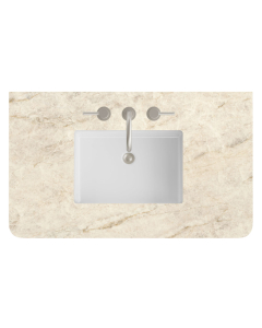 James Martin (single) 36-inch Eclos Tajnar Rounded Engineered Stone/Glass Countertop & Rectangular Sink - 3cm Thick / 3-Hole