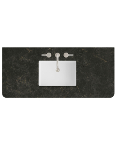James Martin (single) 48-inch Eclos Phantome Rounded Engineered Stone/Glass Countertop & Rectangular Sink - 3cm Thick / 3-Hole
