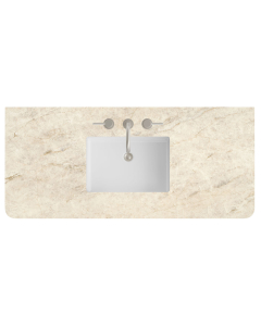 James Martin (single) 48-inch Eclos Tajnar Rounded Engineered Stone/Glass Countertop & Rectangular Sink - 3cm Thick / 3-Hole