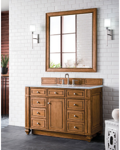 James Martin Bristol (single) 48-Inch Saddle Brown Vanity - 157-V48-SBR