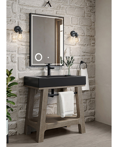 James Martin Auburn (single) 31.5-Inch Weathered Timber Vanity Frame - 165-V31.5-WTB