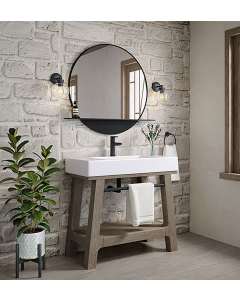 James Martin Auburn (single) 35.88-Inch Weathered Timber Vanity Frame - 165-V36-WTB