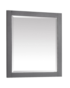 Avanity Allie/Austen 28-Inch Twilight Gray Brushed Silver Bathroom Mirror