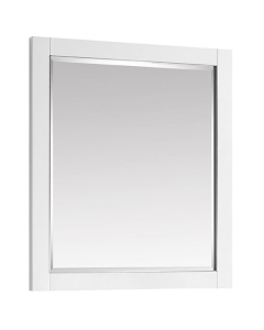Avanity Allie/Austen 28-Inch White Brushed Silver Bathroom Mirror