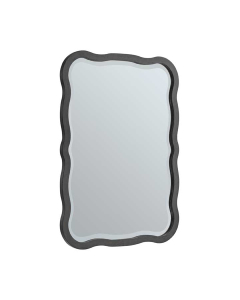 James Martin Rowyn Wavy 28-Inch Carbon Oak Bathroom Mirror