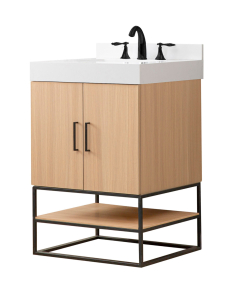Pinesdale Exclusive (single) 24-Inch Oak Bathroom Vanity With Top/Sink