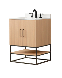 Pinesdale (single) 24-Inch Oak Bathroom Vanity With Top/Sink