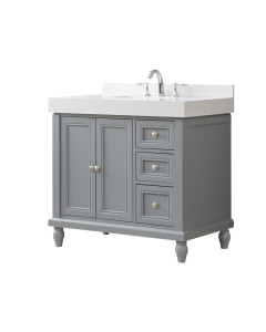 Artesia Exclusive (single) 36-Inch Gray Bathroom Vanity With Top/Sink