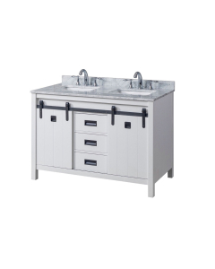 Calistoga (double) 48-Inch White Bathroom Vanity With Top/Sinks