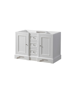 Amador (double) 48-Inch White Bathroom Vanity - Cabinet Only
