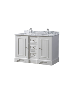 Amador (double) 48-Inch White Bathroom Vanity With Top/Sinks