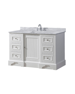 Amador (single) 48-Inch White Bathroom Vanity With Top/Sink