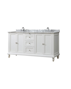 Artesia (double) 70-Inch White Bathroom Vanity With Top/Sinks