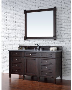 James Martin Brittany (single) 60-Inch Burnished Mahogany Vanity - 650-V60S-M-BNM