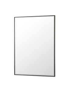 James Martin Rohe 30-Inch Matte Black Modern Bathroom Mirror