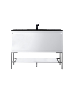 With Optional Charcoal Black Top & Brushed Nickel Base