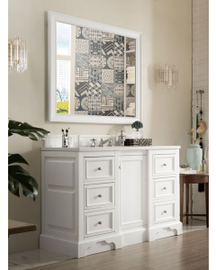 James Martin De Soto (single) 48-Inch Bright White Vanity Cabinet - 825-V48-BW