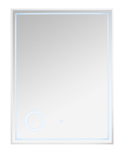 James Martin Tampa 23.6-Inch Rectangular LED Glossy White Mirror
