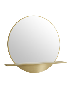 James Martin Platform 24-Inch Round Radiant Gold Mirror