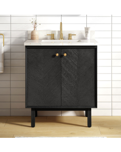 Avanity Adele (single) 30-Inch Black Oak Vanity - ADELE-V30-BK