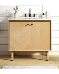 Avanity Adele (single) 36-Inch Natural Oak Vanity - ADELE-V36-NO