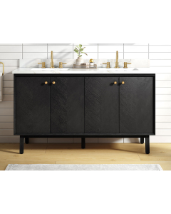 Avanity Adele (double) 60-Inch Black Oak Vanity - ADELE-V60-NO