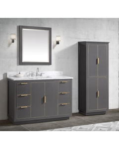 Avanity Austen (single) 49-Inch Twilight Gray Gold Vanity - AUSTEN-V48-TGG