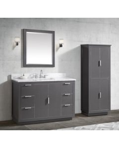 Avanity Austen (single) 49-Inch Twilight Gray With Brushed Silver Trim - AUSTEN-V48-TGS