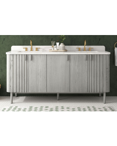 Avanity Blakely (double) 73-Inch Gray Oak Vanity Cabinet with Countertop/Sinks