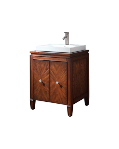 Avanity Brentwood (single) 25-Inch New Walnut Vanity Cabinet - BRENTWOOD-V25-NW