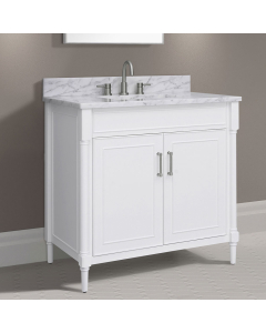Avanity Bristol (single) 37-Inch White Vanity - BRISTOL-V36-WT