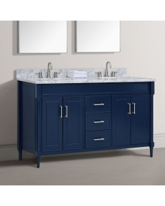 Avanity Bristol (double) 61-Inch Navy Blue Vanity - BRISTOL-V60-NB