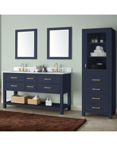 Avanity Brooks (double) 61-Inch Navy Blue Vanity - BROOKS-V60-NB