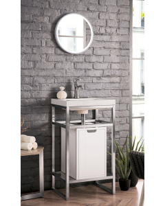 James Martin Boston (single) 19.6-Inch Brushed Nickel Vanity Frame - C105-V20-BNK