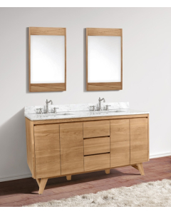 Avanity Coventry (double) 61-Inch Natural Teak Vanity - COVENTRY-V60-NT
