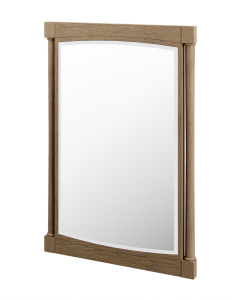 James Martin Kinnsden 26-Inch Weathered Oak Transitional Bathroom Mirror