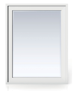 James Martin Addison 30-Inch Glossy White Mirror