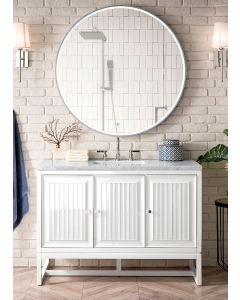 James Martin Athens (single) 47.88-Inch Glossy White Vanity Cabinet - E645-V48-GW